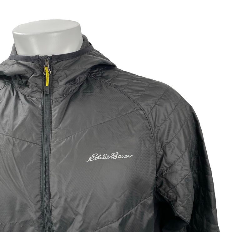 Eddie Bauer Ever Therm Down Black Athletic Activewear Windbreaker Coat Jacket L
