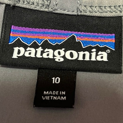 Patagonia Women's Gray Elastic Waist Straight Tapered Windbreaker Sweatpants 10