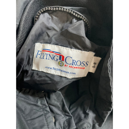 Flying Cross Duty Guard Hardshell Black Long Sleeve Windbreaker Coat Jacket Sz S