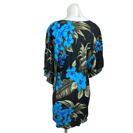 Favant Hawaii Muticolor Floral Print Boho Swimsuit Beach Cover Up Dress One Size