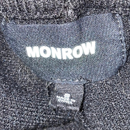 Monrow Women's Black High Waisted Pull On Pocket Tapered Jogger Pants Size S