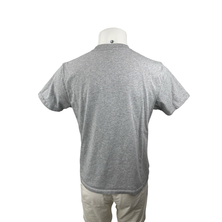 Fursac Men's Gray Heather Chest Pocket Crew Neck Short Sleeve T Shirt Tee Top L