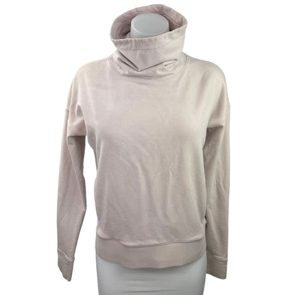 Lululemon Pink Turtleneck Long Sleeve Activewear Pullover Sweater Sweatshirt S