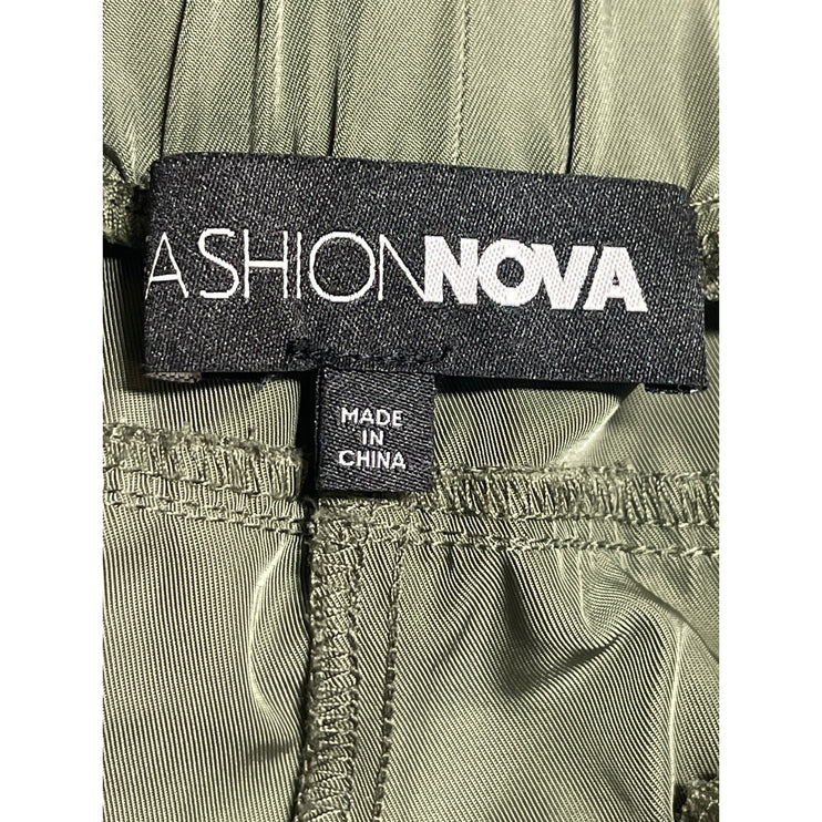 Fashion Nova Rebecca Green Colorblock Baggy Trousers Windbreaker Track Pants S