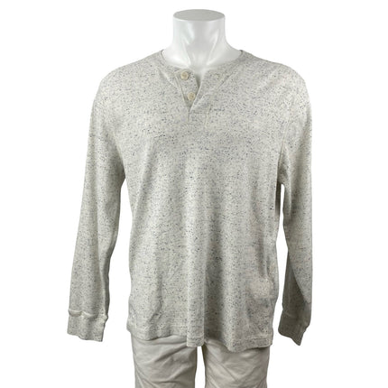 J.Crew Oarsman Heritage Brushed Henley Long Sleeve Sweatshirt Sweater Top Sz XL