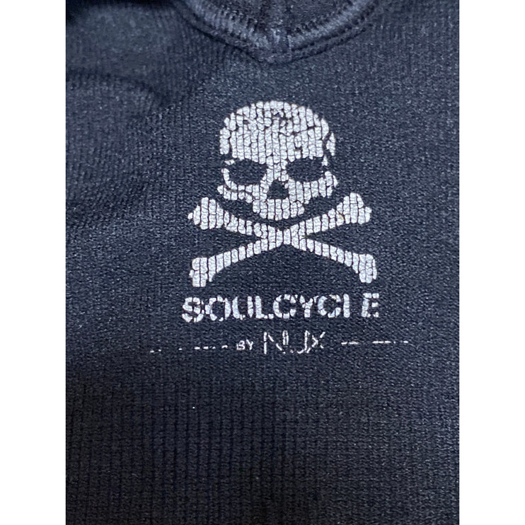 SoulCycle Black Scoop Neck Racerback Sleeveless Sports Bra Crop Tank Top Size S