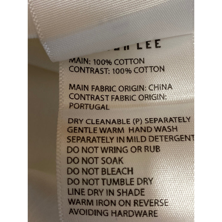 Dion Lee Women's White Cut Out Yoga Sports Athletic Activewear T-Shirt Top Sz XS