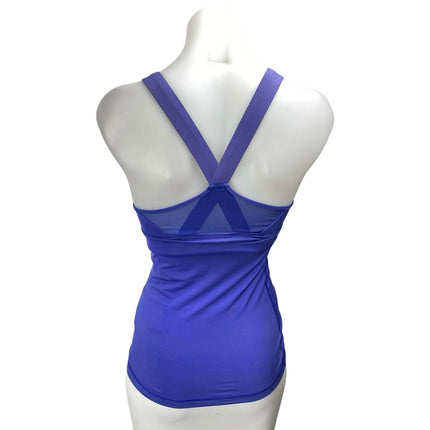 Ivy Park Blue Sleeveless Cross Back Yoga Workout Athletic Tank Top Size XS