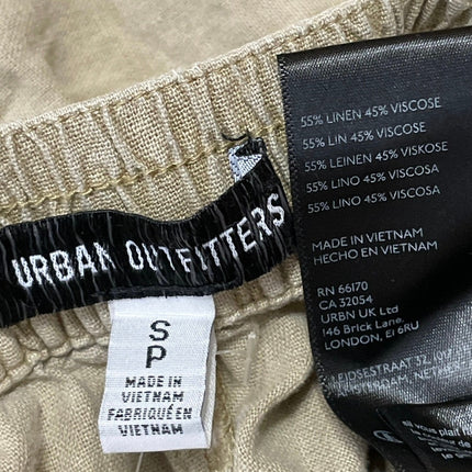 Urban Outfitters BDG Womens Khaki Zip Pockets Utility Cargo Mini Skirts Size SP