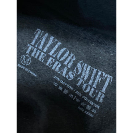 Taylor Swift The Eras Tour Black Long Sleeve Hoodie Sweater Sweatshirt Top Sz M