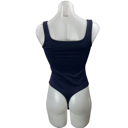 Bundle of 2 Aritzia Babaton Gray Blue Square Neck Thong Tank Bodysuit Top Size S