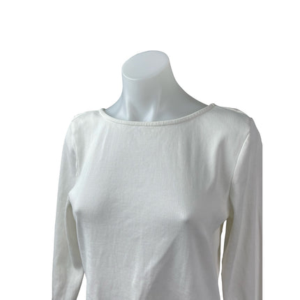 Free People Free-est White Long Sleeve Drop Waist Open Back A Line Mini Dress XL