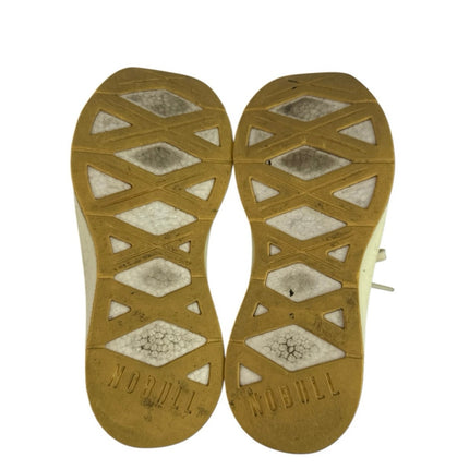 Nobull Journey Unisex Gray Cream Lace Up Athletic Running Sneakers Shoes M6.5/W8