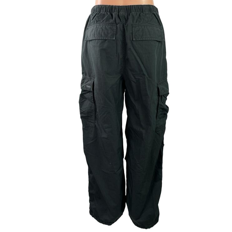 Aritzia TNA Women's Black High Rise Baggy Wide Leg Cargo Trousers Pants Size M
