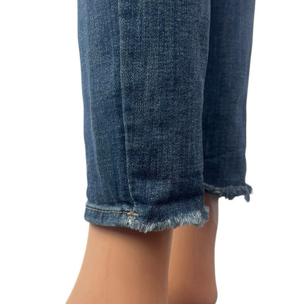 DL1961 Florence Ankle Mid Rise Intasculpt Skinny Blue Womens Denim Jeans Size 27