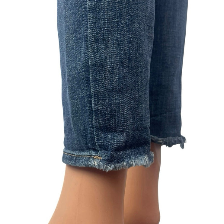 DL1961 Florence Ankle Mid Rise Intasculpt Skinny Blue Womens Denim Jeans Size 27
