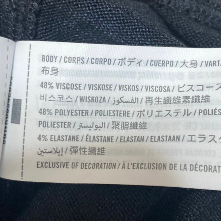 Abercrombie & Fitch Women's Black Crewneck Long Sleeve Tee T-shirt Top Size M