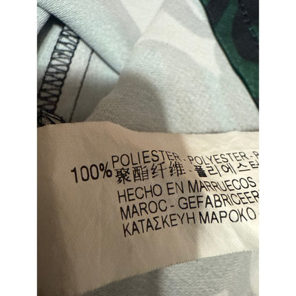 Zara Women's Green Leaf Graphic Print Long Sleeve Scoop Neck Blouse Top Size S