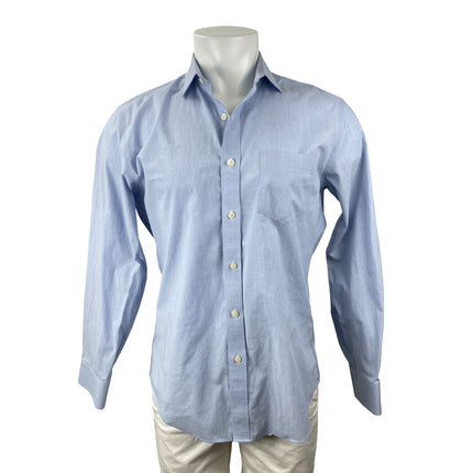 J.Crew Thompson Men's Blue Collared Long Sleeve Office Button Down Shirt Top M