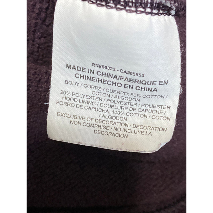 Nike Women's Purple Fleece Long Sleeve Zip Up Hooded Hoodie Sweatshirt Top Sz XL