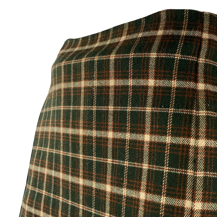 Brandy Melville X John Galt Cara Womens Plaid Check Mini Straight Pencil Skirt S