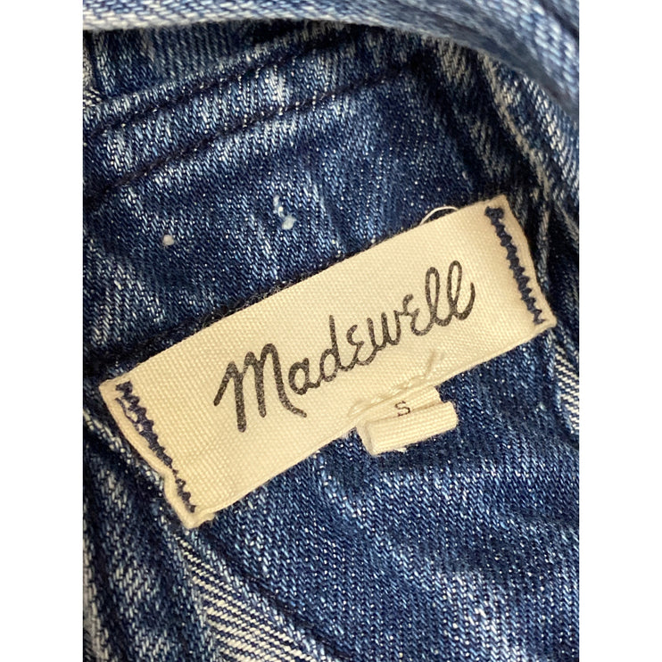 Madewell Adirondack Women's Blue Denim Jeans Shorts Overalls Jumpsuit Romper S
