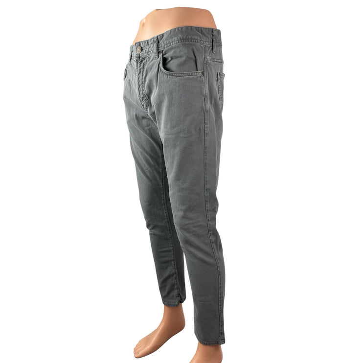 Zara Men's Gray High Waisted Classic Slim Skinny Straight Denim Jeans Pants 34