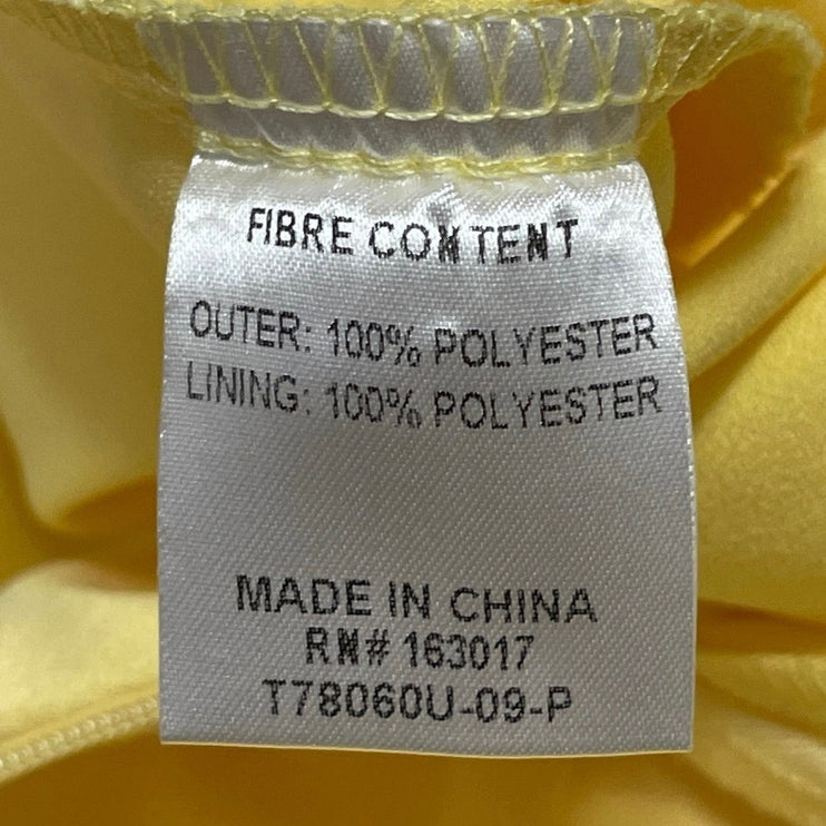 Princess Polly Della Womens Yellow Sleeveless Silky Camisole A-line Mini Dress 6