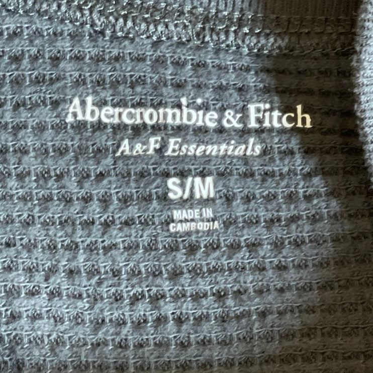 Abercrombie & Fitch Gray Batwing Sleeve Crop Poncho Sweatshirt Sweater Top S/M