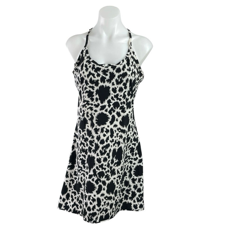 Outdoor Voices The Exercise Black White Built in Short Tennis Golf Dress Size L