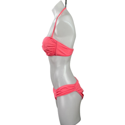 Victoria's Secret Pink Halter Two Piece Bikini Set Swimsuit Swimwear Size M