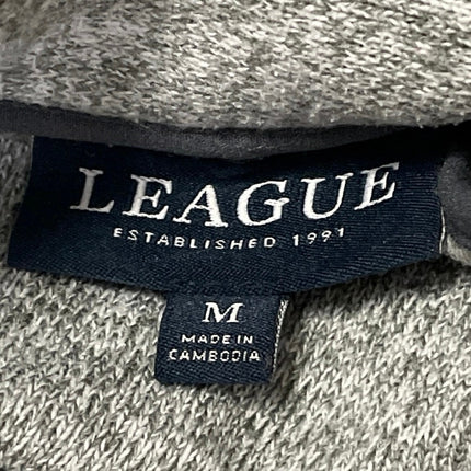 League Men's Gray Stanford Cardinal Turtleneck 1/4 Zip Long Sleeve Sweater Top M