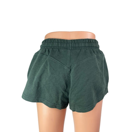 Gymshark Legacy Graphic Women's Green Yoga Workout Athletic Activewear Shorts XS