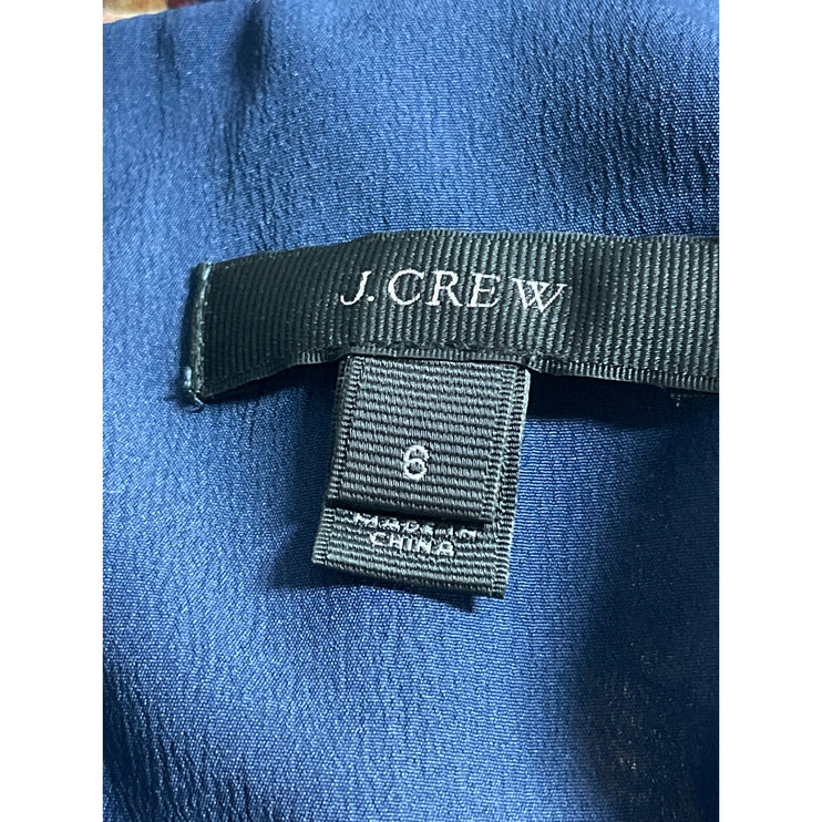 J.Crew 100% Silk Womens Multicolor Floral Crew Neck Sleeveless Tank Blouse Top 6