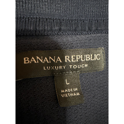 Banana Republic Luxury Touch Men's Blue Short Sleeve Collared Polo Shirt Top L
