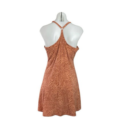 Outdoor Voices The Exercise Tan Zebra Scoop Built in Short Tennis Golf Dress L