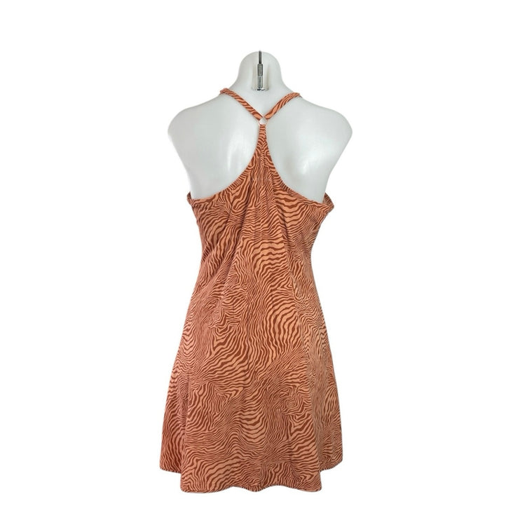 Outdoor Voices The Exercise Tan Zebra Scoop Built in Short Tennis Golf Dress L