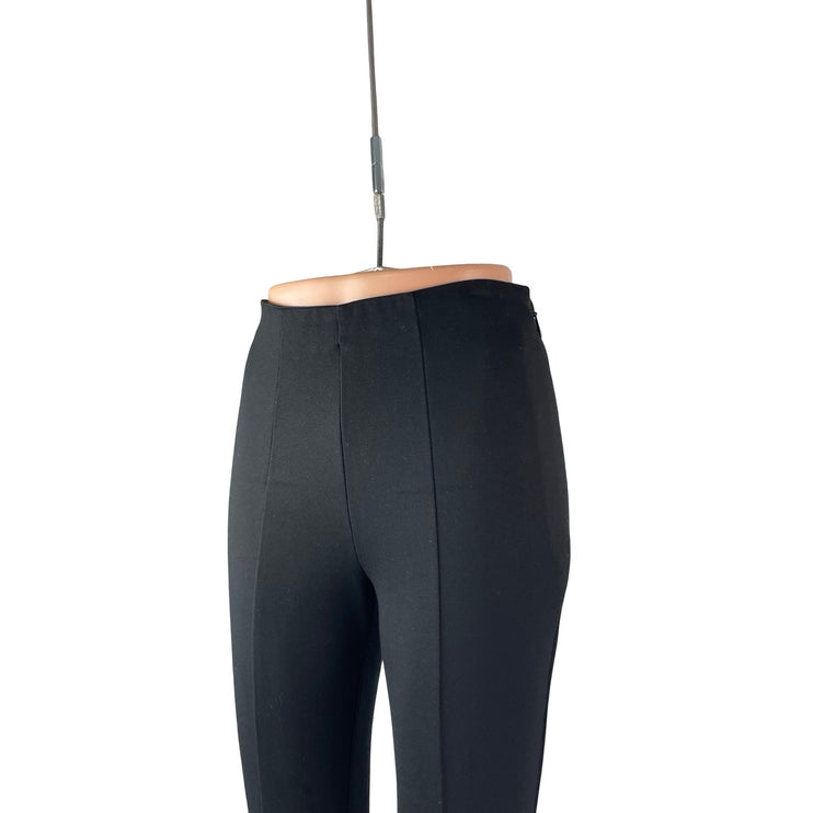 Anine Bing Max Women Black Slit Hem High Waisted Pintuck Career Leggings Pants 4
