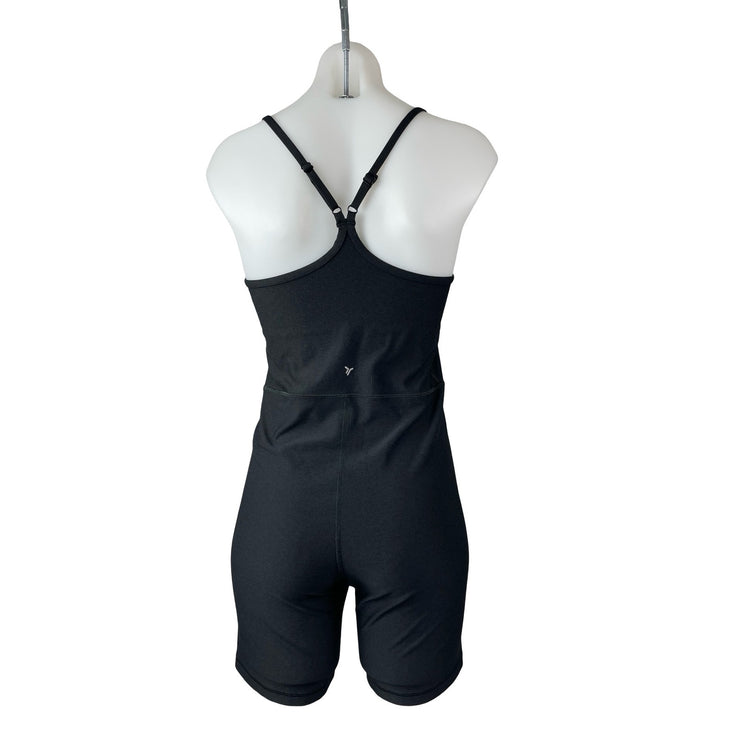 Old Navy Active Power Chill Black Athletic Activewear Cami Jumpsuit Romper Sz M
