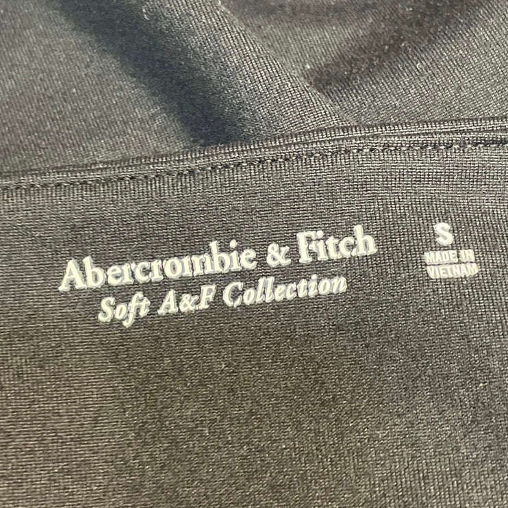 Abercrombie & Fitch Black Sleeveless Square Neck Thong Tank Bodysuit Top Size S