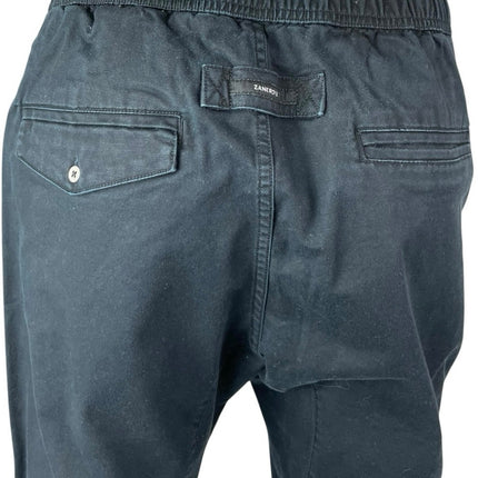 Zanerobe Men's Black Tapered Athletic Activewear Trousers Jogger Sweat Pants 36