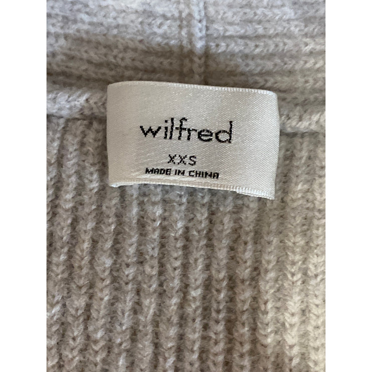 Aritzia Wilfred 100% Wool Olivie Womens Sleeveless Cardigan Vest Sweater Top XXS