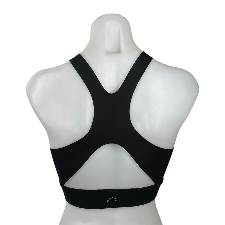 Varley Women's Black Sleeveless Racerback Activewear Sports Bra Crop Tank Top S