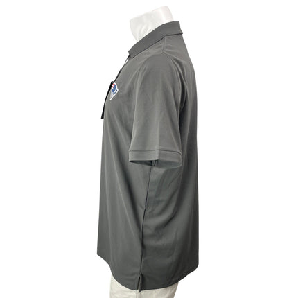 NEW Antigua NFL Team Apparel Men's Gray Short Sleeves Logo Polo Shirt Top Size L