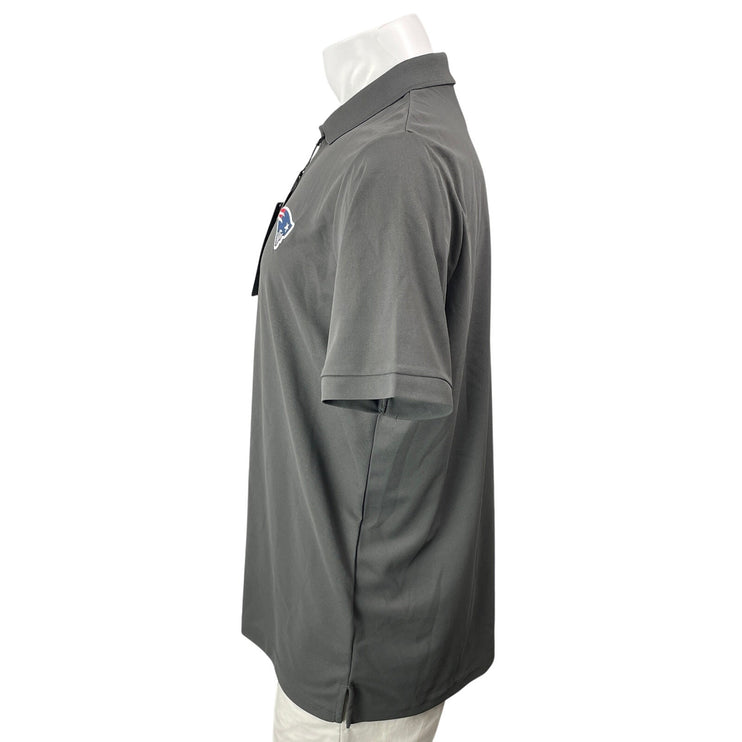 NEW Antigua NFL Team Apparel Men's Gray Short Sleeves Logo Polo Shirt Top Size L