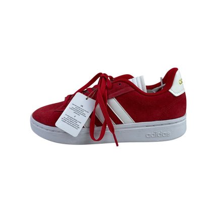 NEW Adidas Grand Court Alpha Women's Red Lace Up Low Top Sneakers Shoes Size 8.5