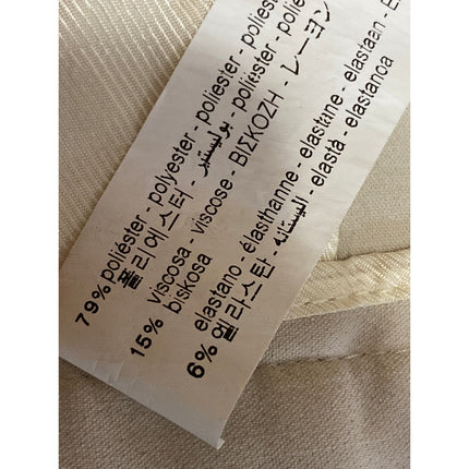 Zara Women's White High Waisted Wide Leg Baggy Trousers Dress Pants Size S