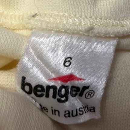 Benger Women's Yellow Long Sleeve 1/4 Zip High Neck Sweatshirt Sweater Top Sz 6