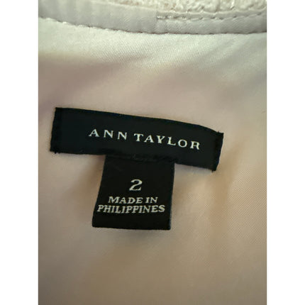 Ann Taylor Women's Pink Wool Sleeveless Pockets Knee Length Shift Tank Dress 2