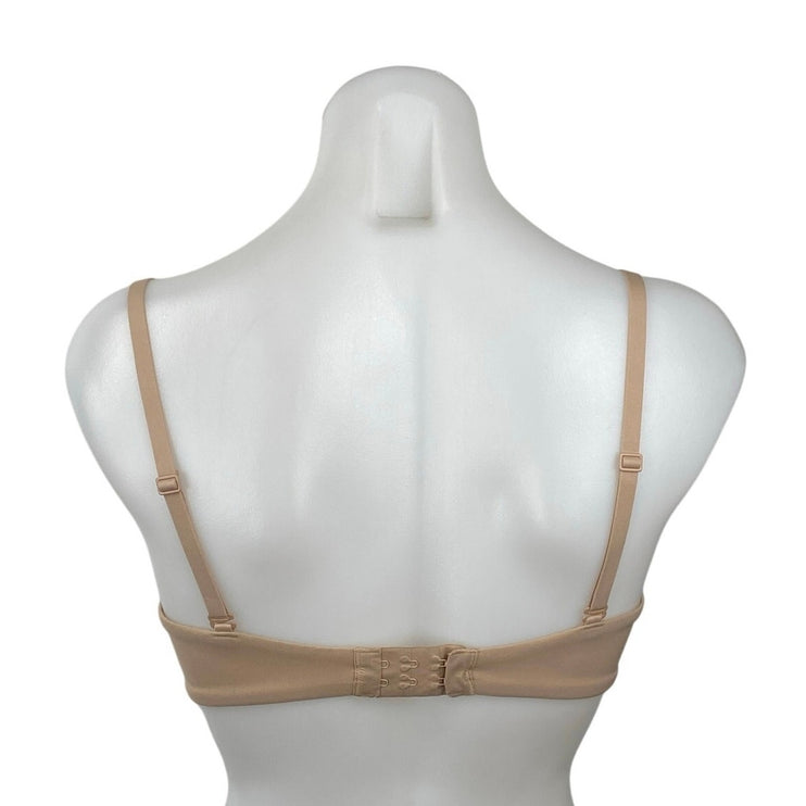 Skims Fits Everybody Brown Tan Adjustable Underwire Unlined Demi Bra Size 32D